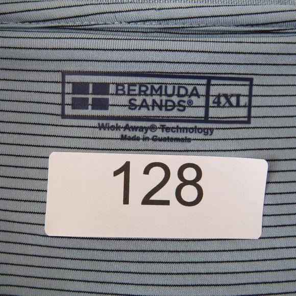 Bermuda Sands Men's Short‎ Sleeve Polo Shirt 4XL, 100% Polyester - Picture 3 of 6